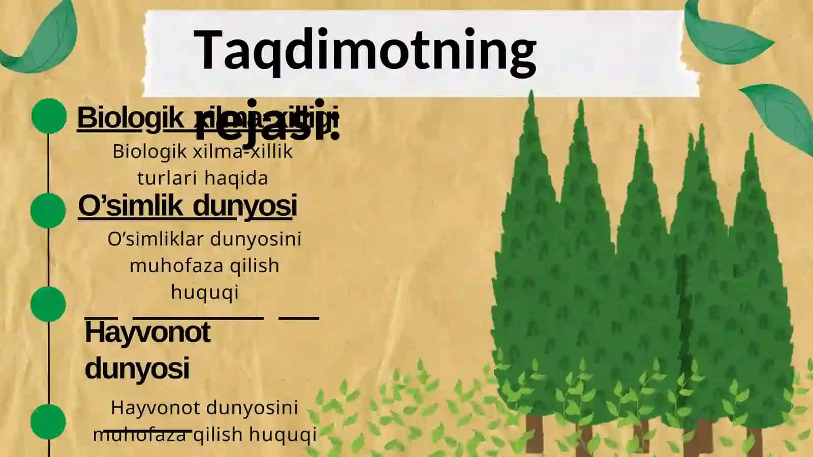 O‘simlik va hayvonot dunyosini muhofaza qilish va undan foydalanishning huquqiy tartibi 2