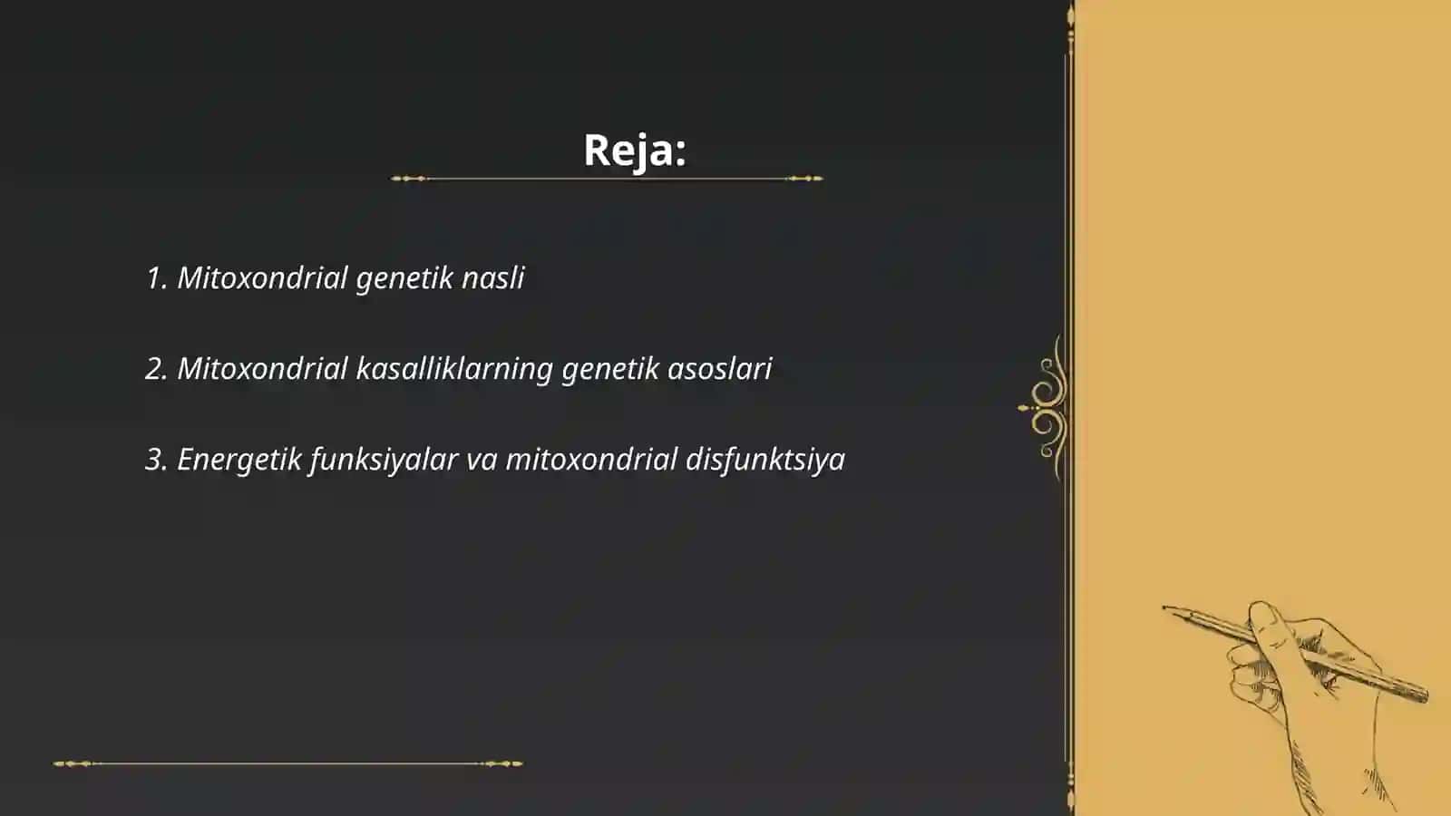 Mitaxondrial kasalliklar 2