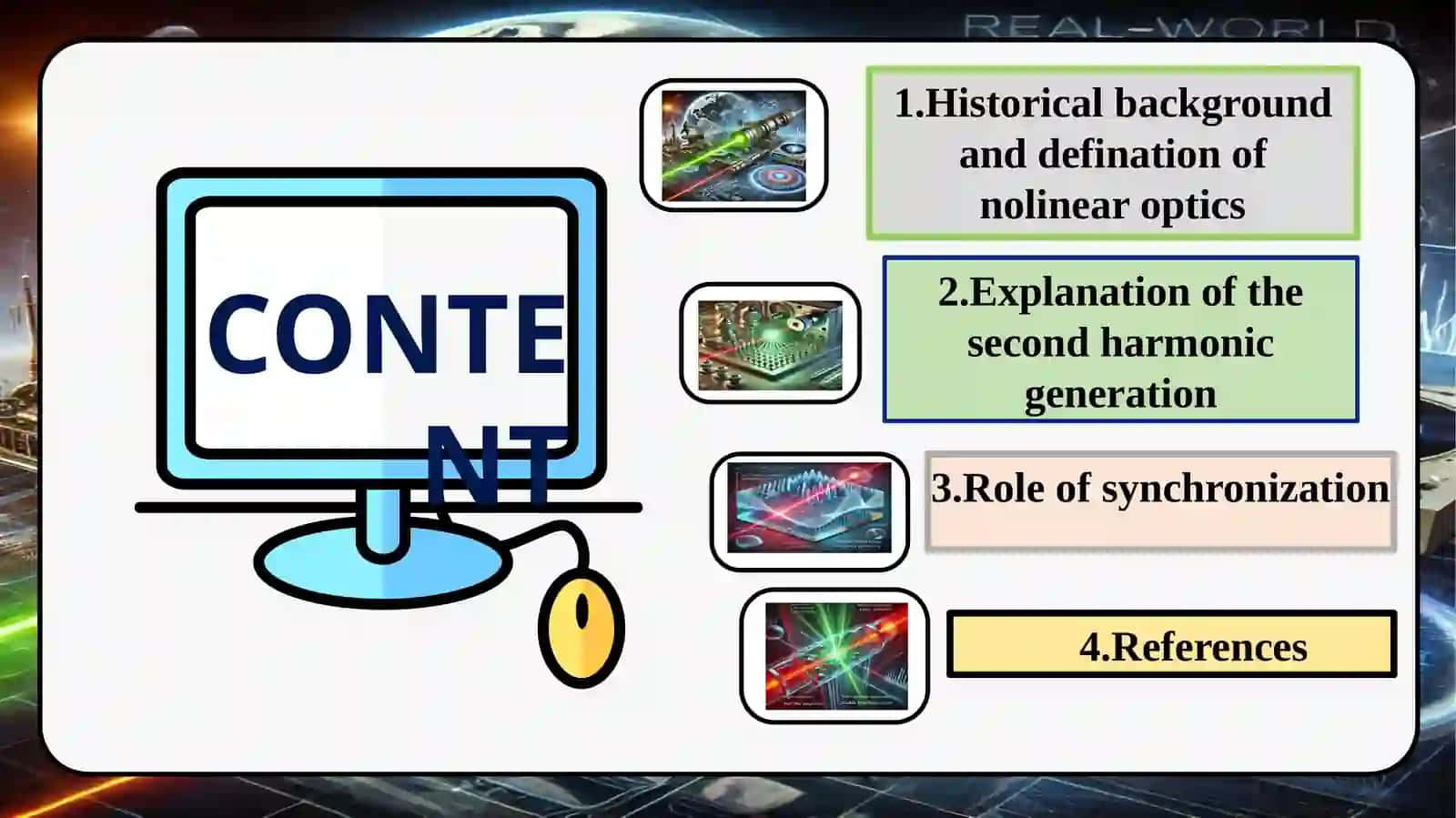 The second harmonic generation and synchronization 2