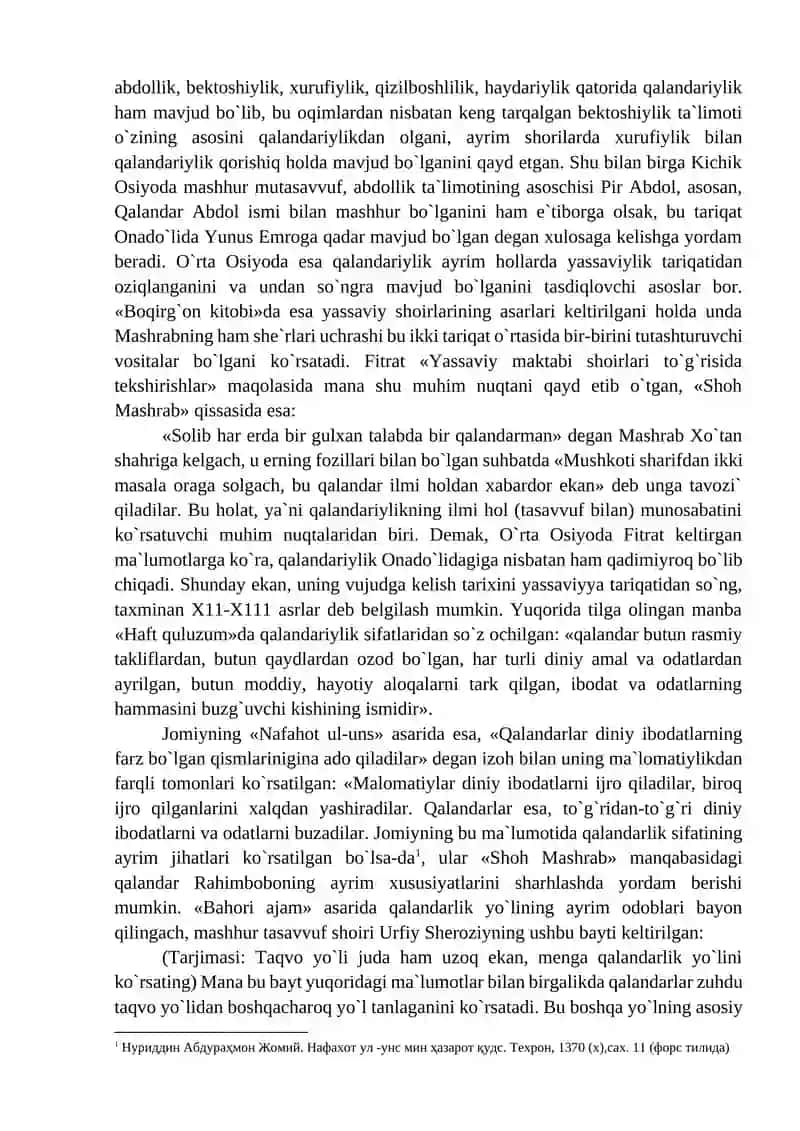 TASAVVUF ADABIYOTINING JANR XUSUSIYATLARI 2