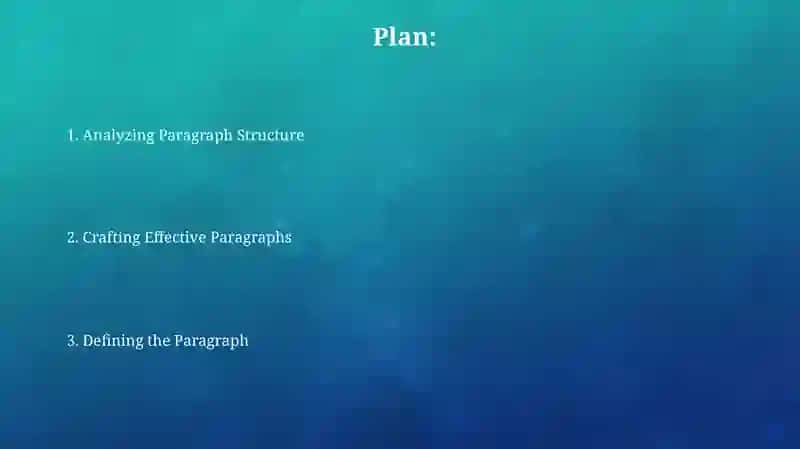 Developing paragraphs Definition and Analysis 2