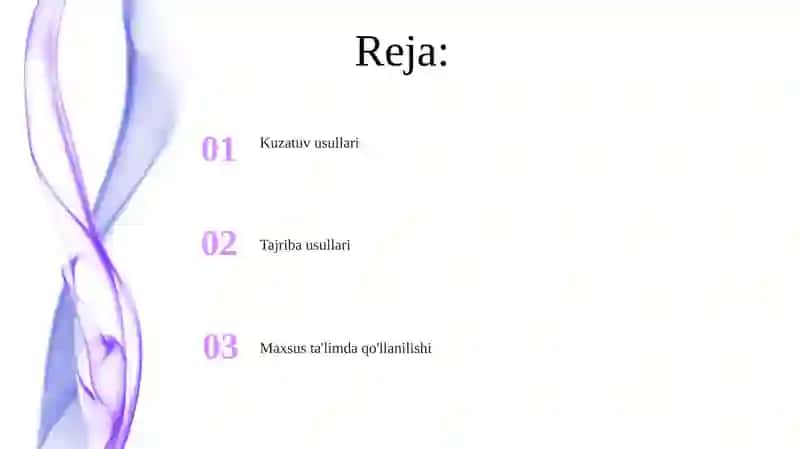 Maxsus pedagogikada kuzatish va eksperiment metodlar 2