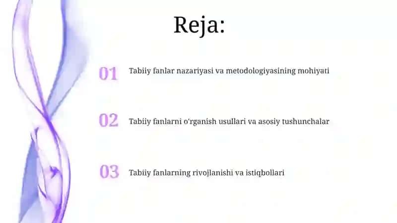 Tabiiy fanlar nazariyasi va metodikasining predmeti, maqsad va vazifalari 2