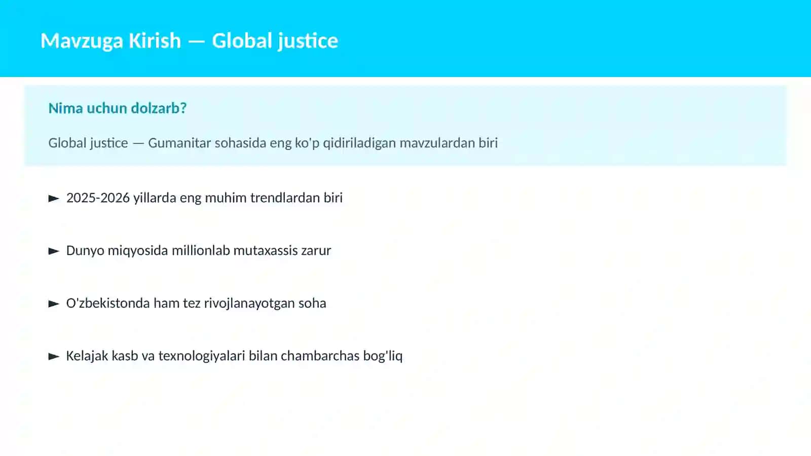 Global justice 2