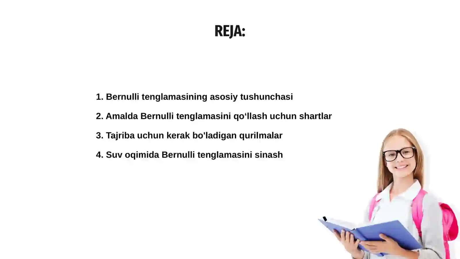 Bernulli tenglamasini amalda qoʻlash 2