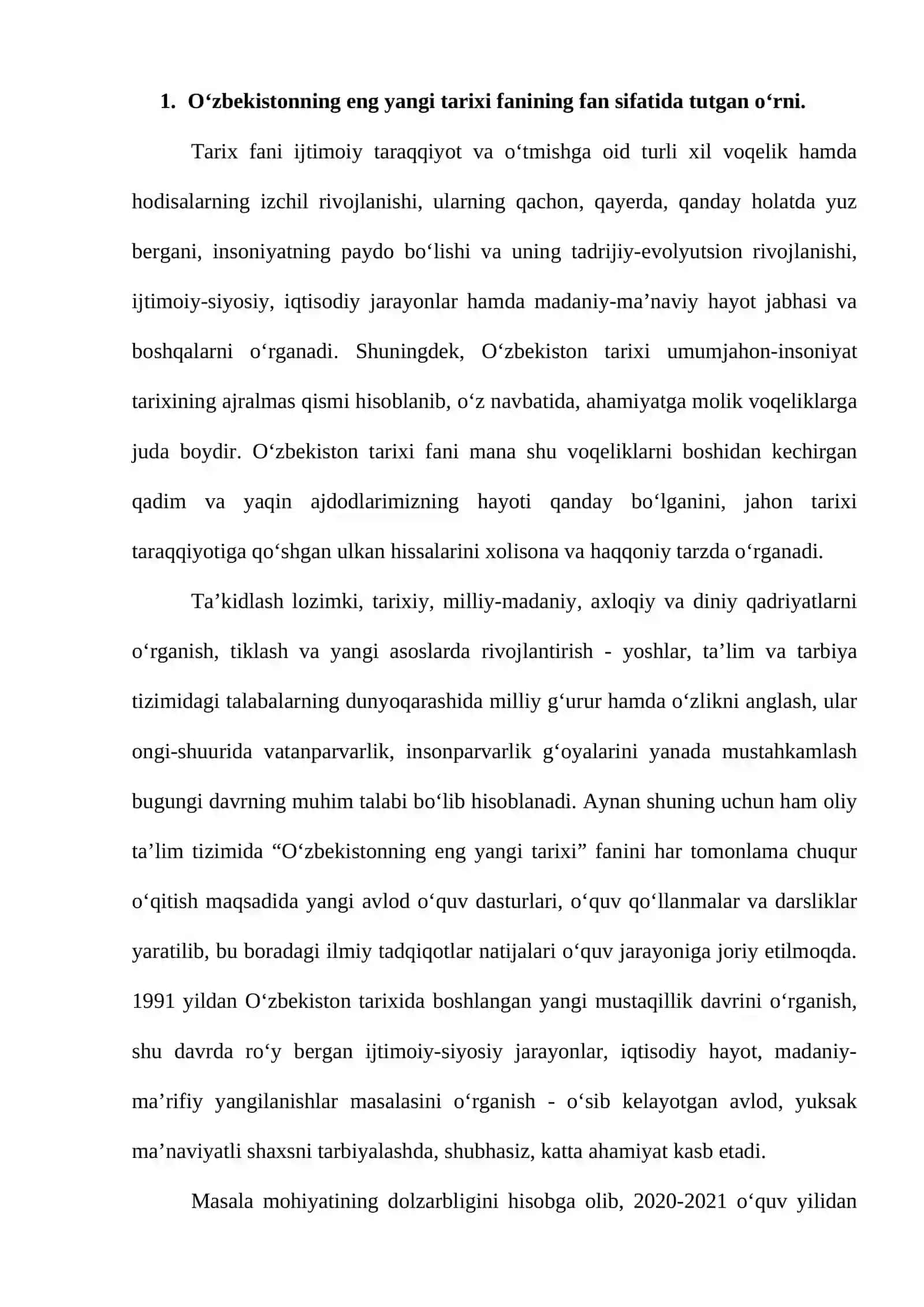 O‘zbekistonning eng yangi tarixi 2