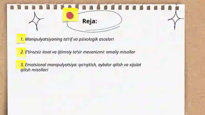 Manipulyatsiyaning psixologik mexanizmlari va ularning amaliy misollari 2