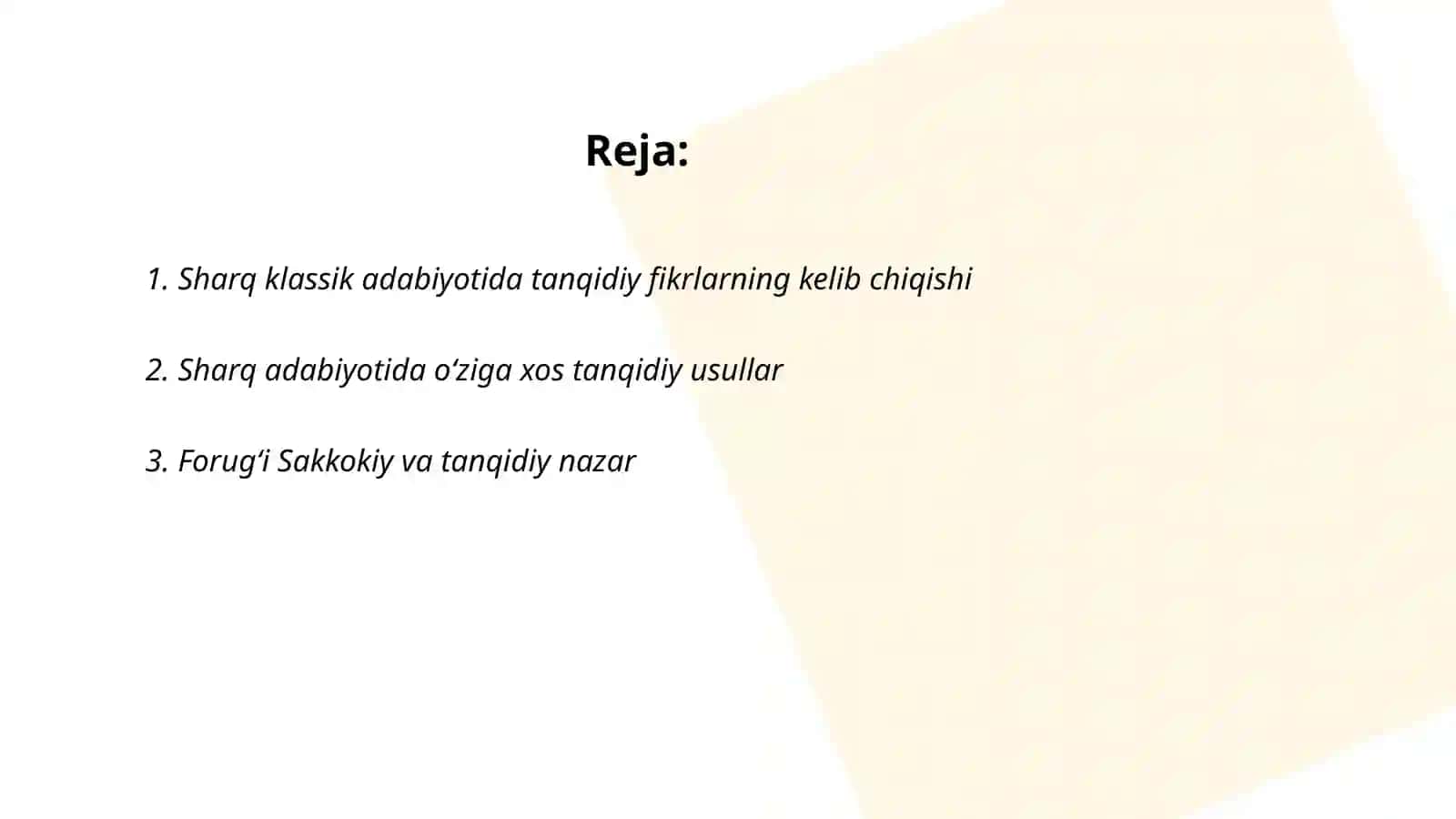Sharq klassik adabiyotida adabiy tanqidiy fikrlar taraqqiyoti 2
