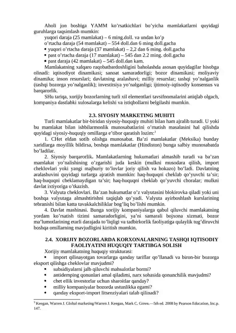 Xalqaro Marketing Muhiti 2