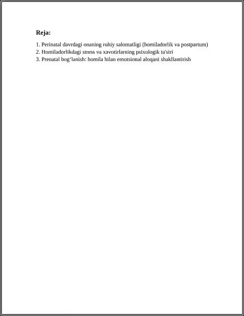 PERINATAL PSIXOLOGIYA 2
