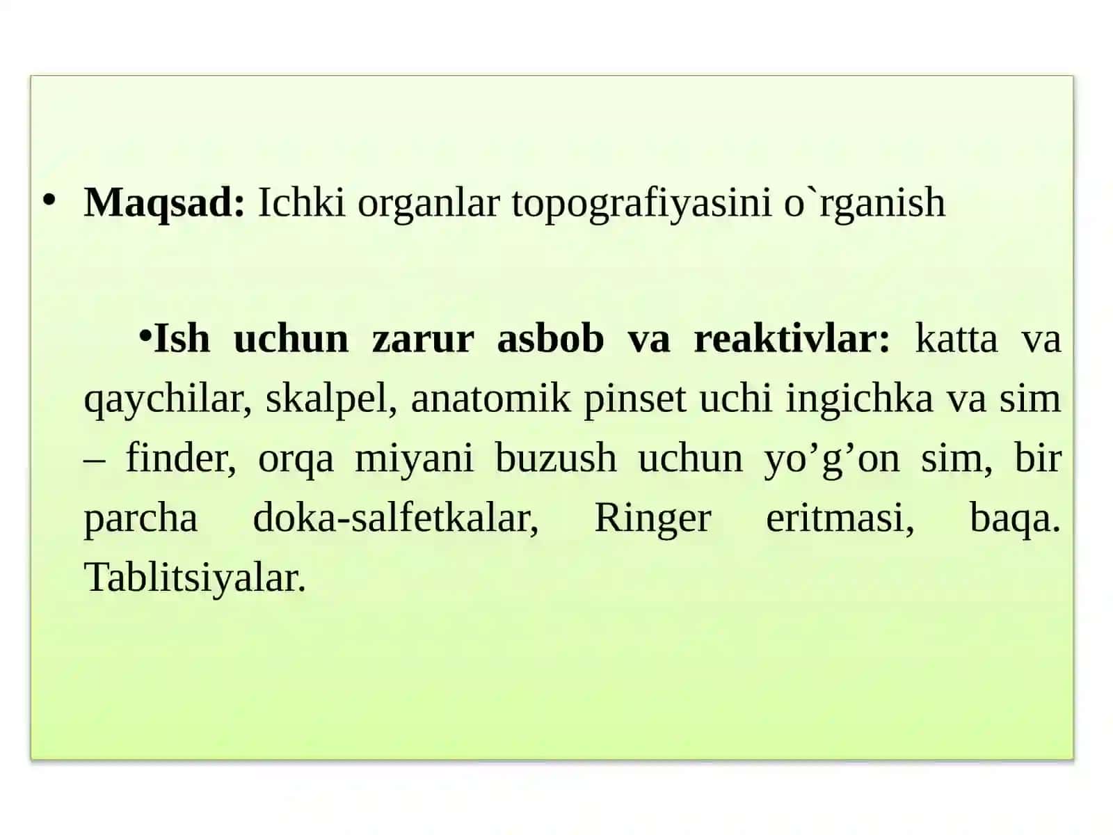 ICHKI ORGANLAR TOPOGRAFIYASI 2