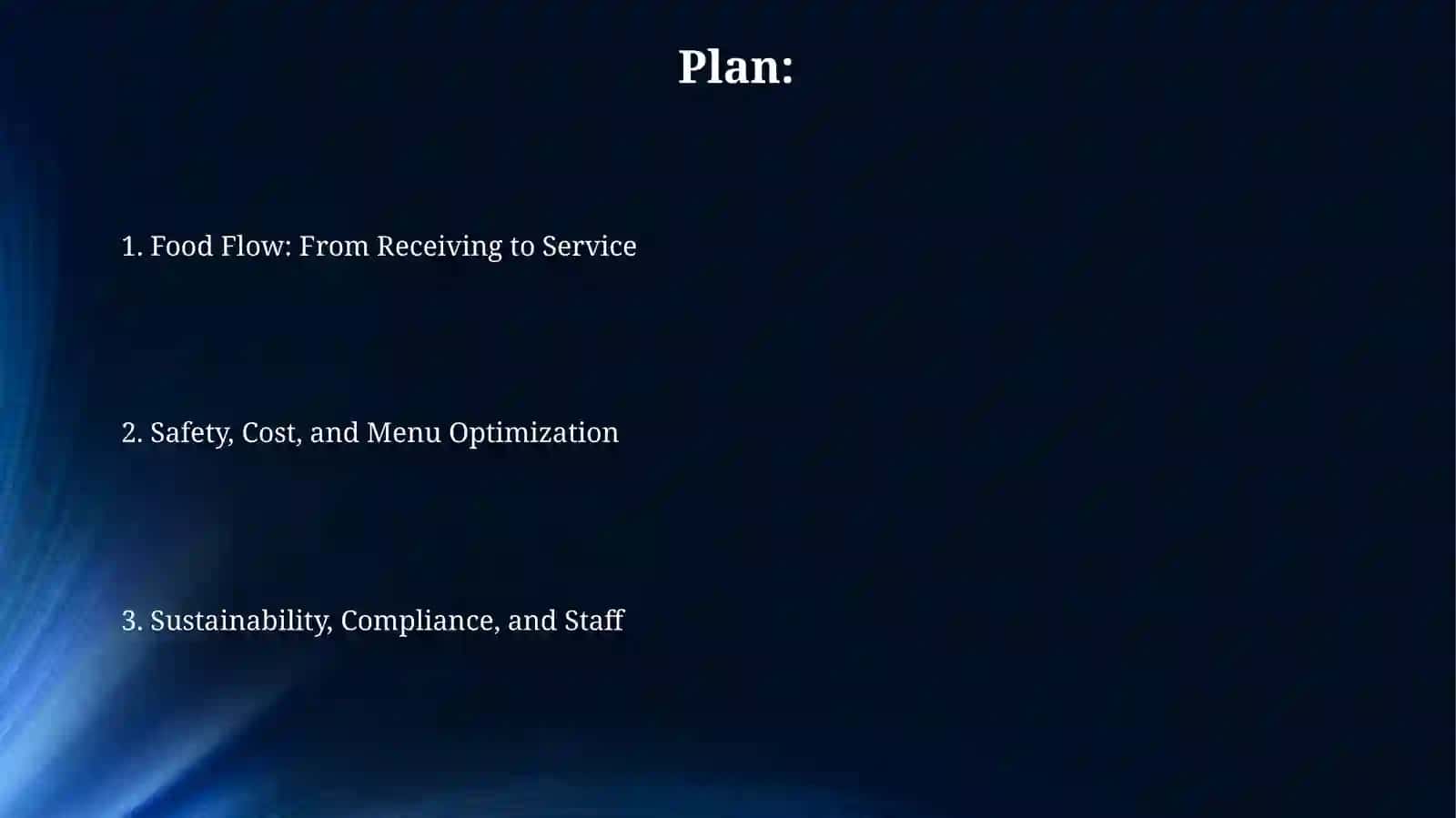 Organization of food in hotels 2