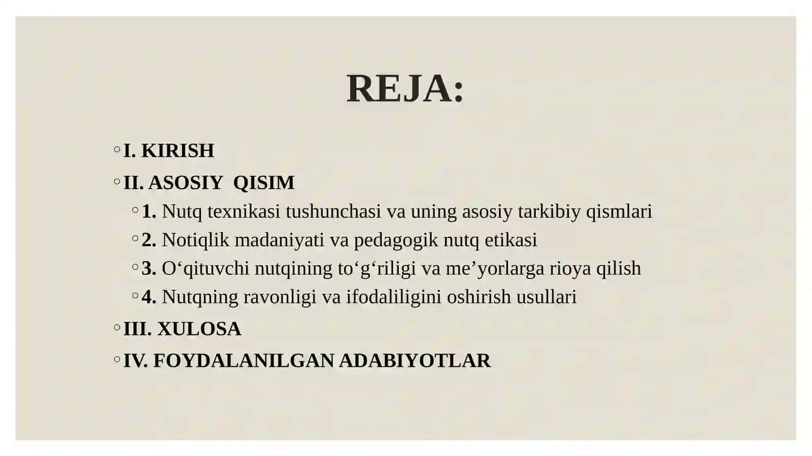 Nutq Texnikasi va Notiqlik Madaniyati, O'qituvchi Nutqining To'g'riligi va Ravonligini va Ta'sirchanligini Oshirish 2