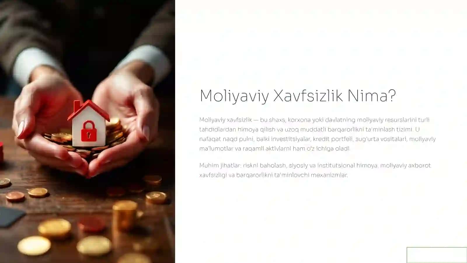 Moliyaviy Xavfsizlik: Barqaror Kelajak Garovi 2