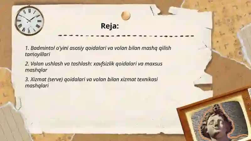 Badmintol oyini qoidalar Volan bilan maxsus mashiqlar 2