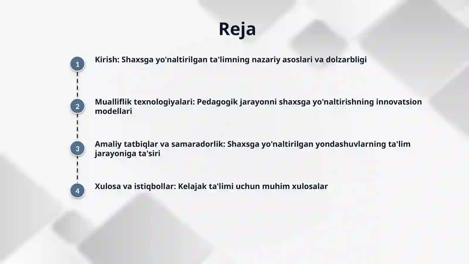 Pedagogik jarayonni shaxsga yo'naltirish asosidagi mualliflik texnologiyalar 2