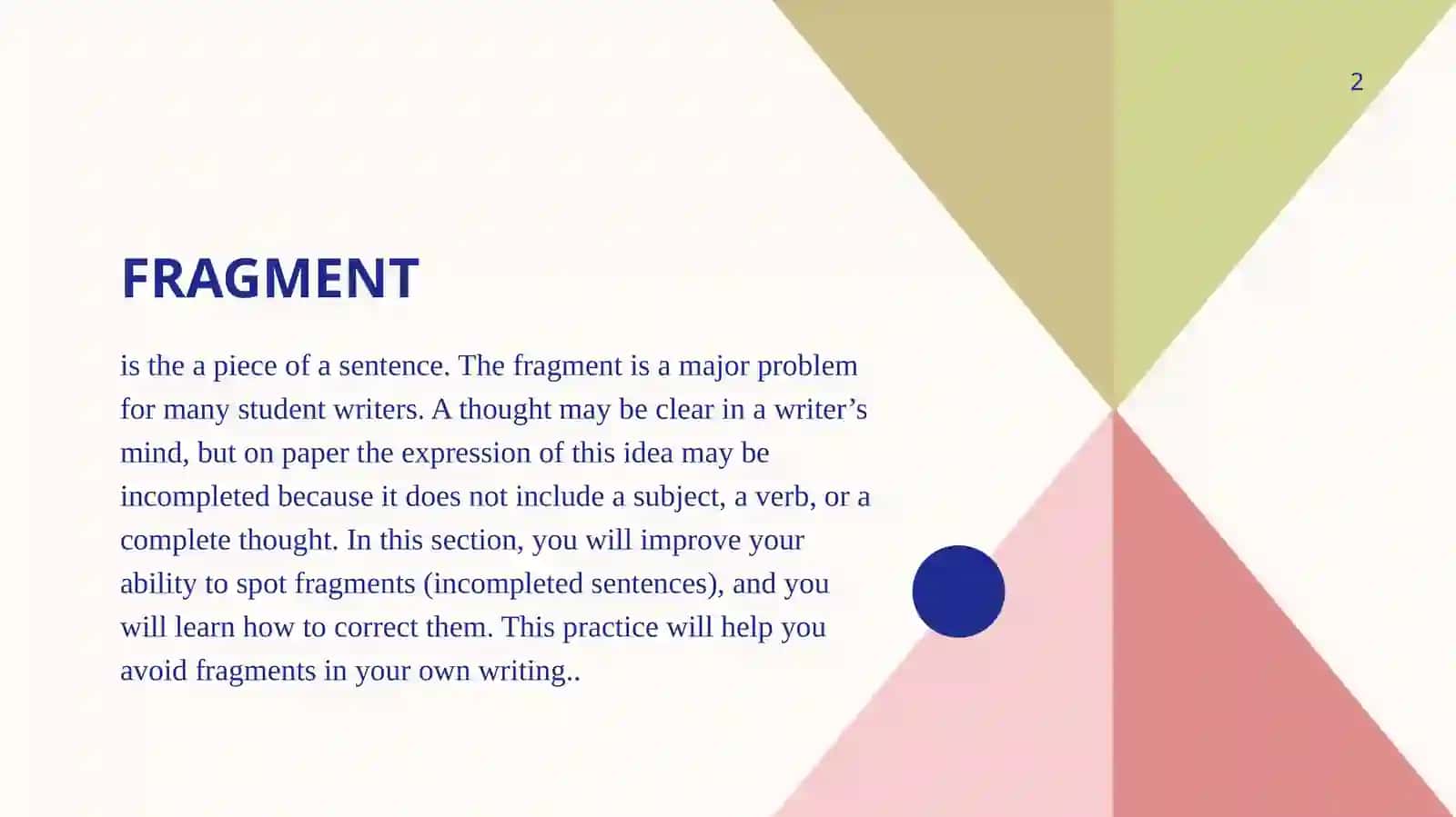 Fragment Presentation 2