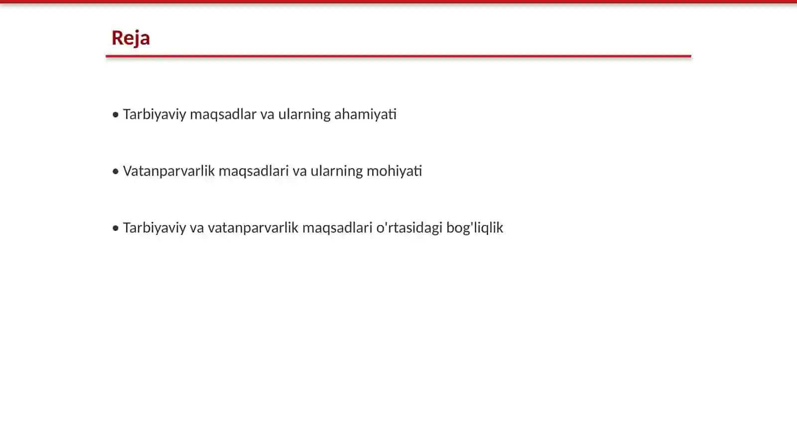 Tarbiyaviy va vatanparvarlik maqsadlarini aniqlash 2