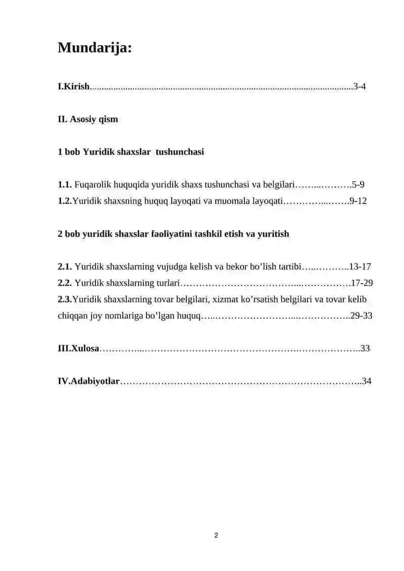 FUQAROLIK HUQUQINING SUBYEKTI SIFATIDA YURIDIK SHAXSLAR 2