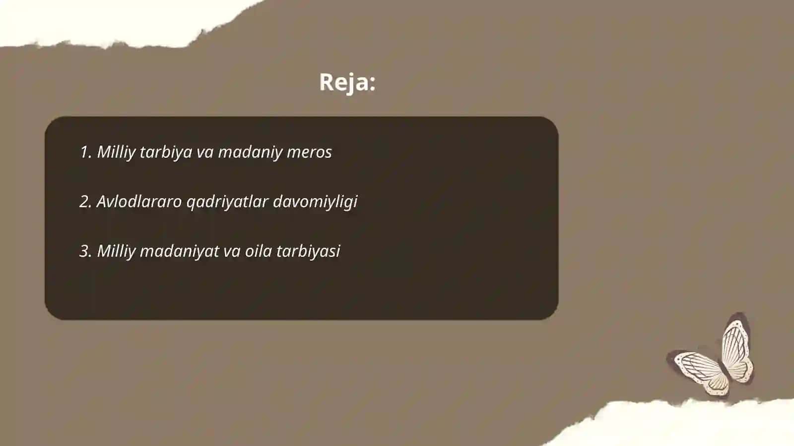 Milliy tarbiya va madaniy meros 2