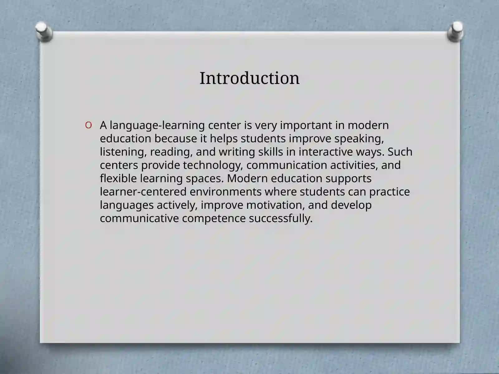 Strategies for Designing a Language-Learning Center 2