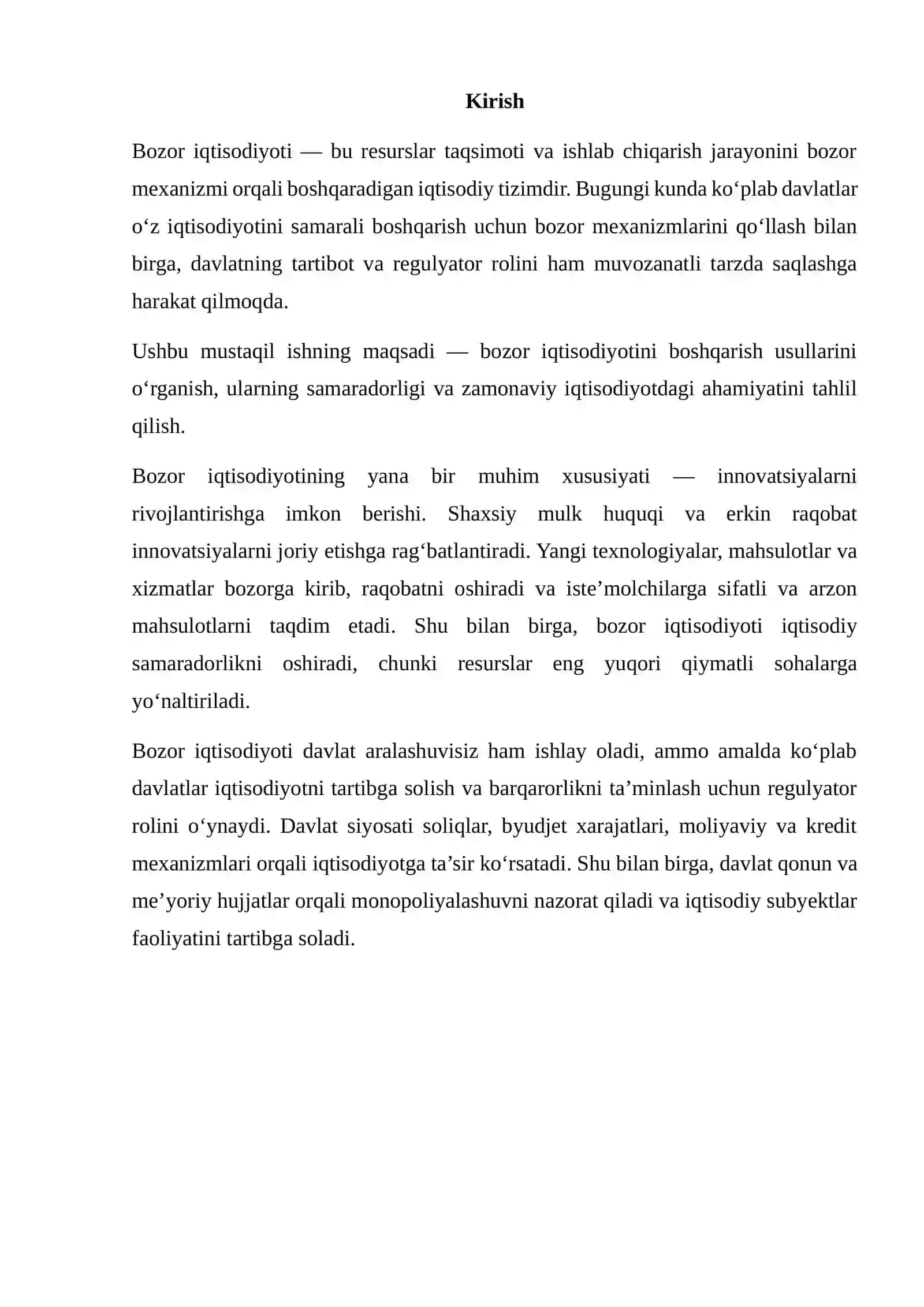 BOZOR IQTISODIYOTINI BOSHQARISH USULLARI 2