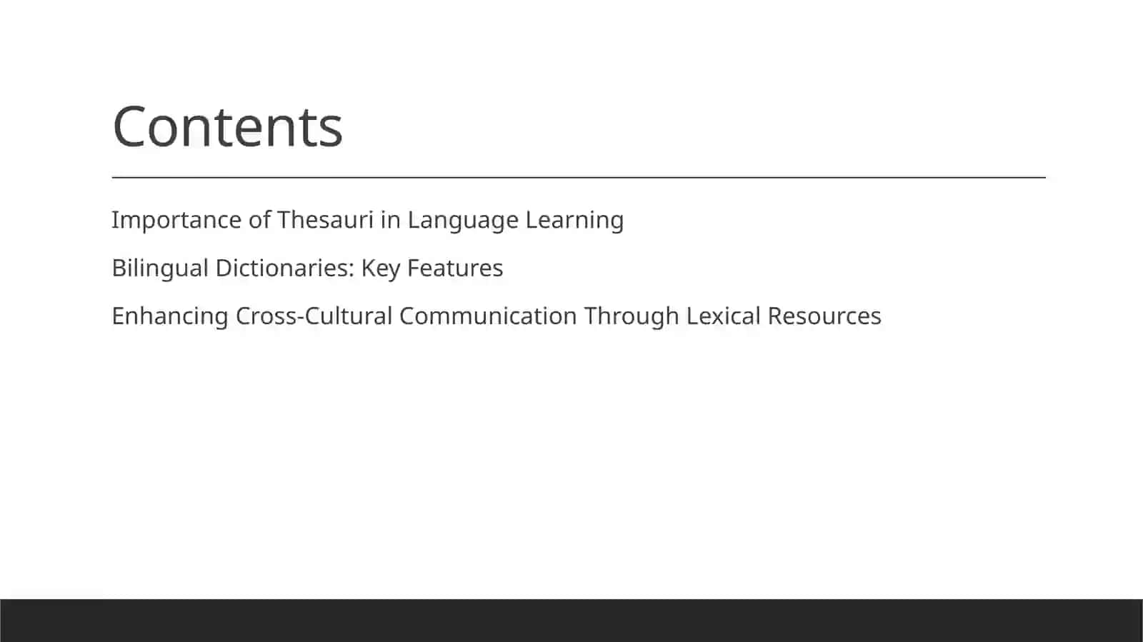 Thesaurus and Bilingual dictionaries 2