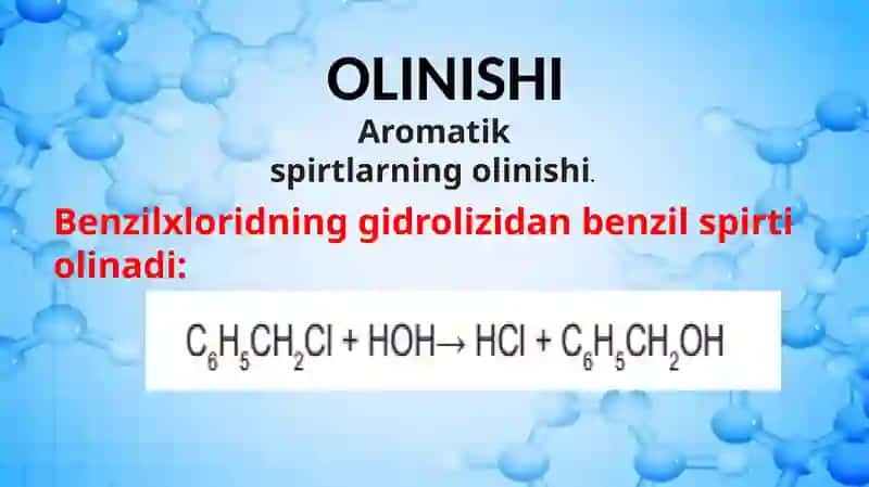 fenollar va aromatik spirtlar olinishi. ishlatilishi. 10 sinf kimyo 2