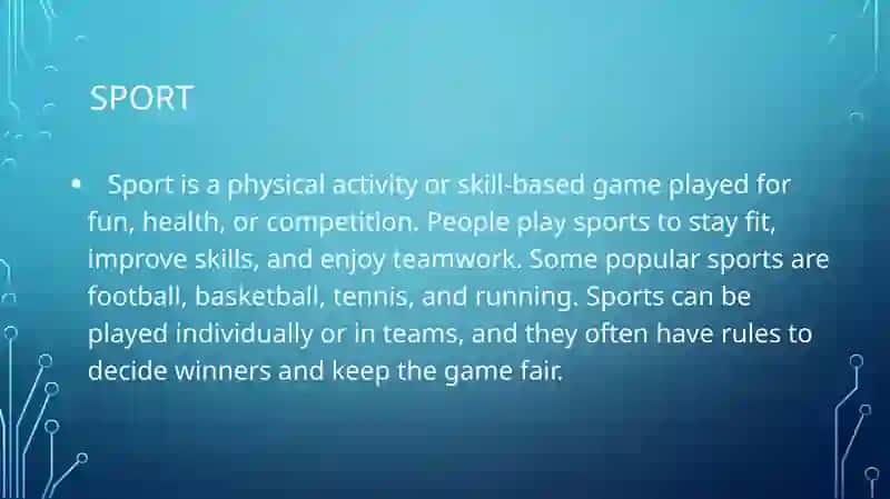 Sports and hobbies 2