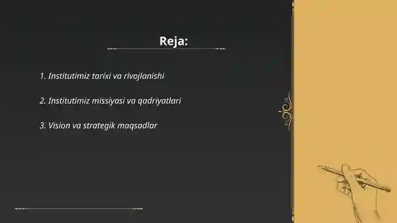 Institutimiz tarixi va rivojlanishi 2