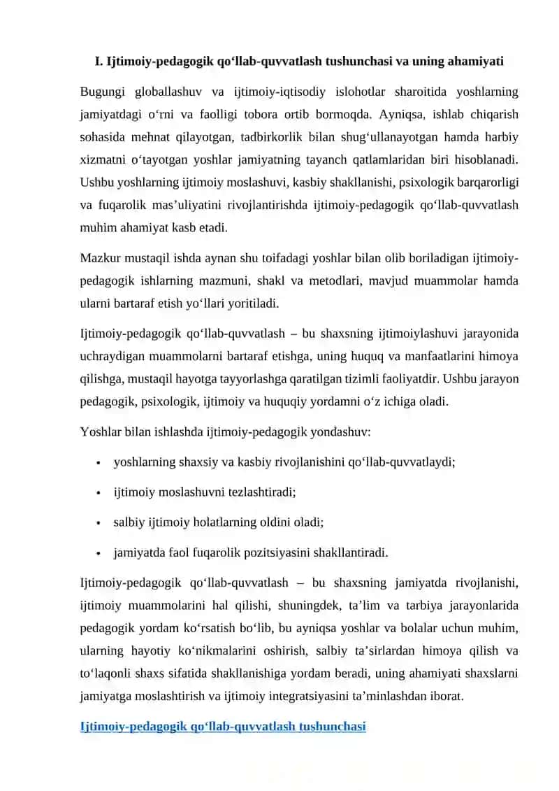Ijtimoiy-pedagogik qo‘llab-quvvatlash 2
