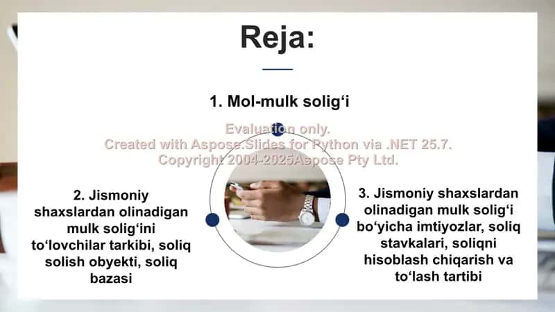 Mol-mulk solig'i haqida ma'lumotlar 2