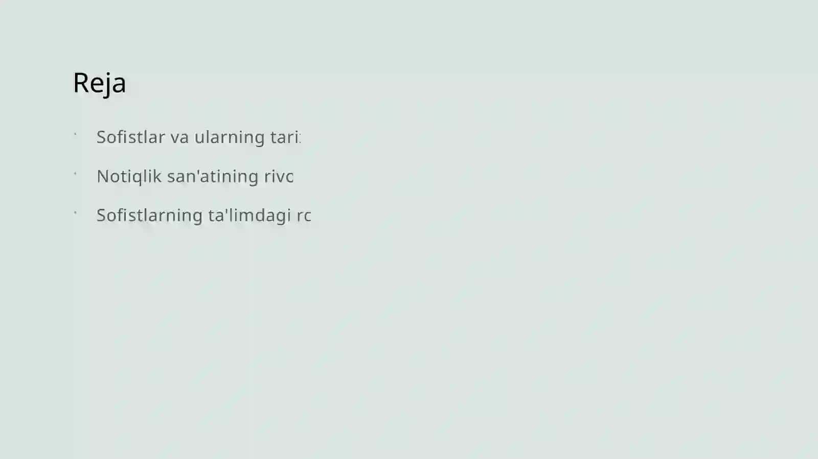 Sofistlar, ularning notiqlik san'ati rivojidagi xizmati 2