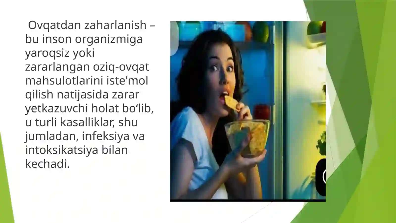 ovqatdan zaharlanish turlari va ularning oldini olish chora tadbirlari 2