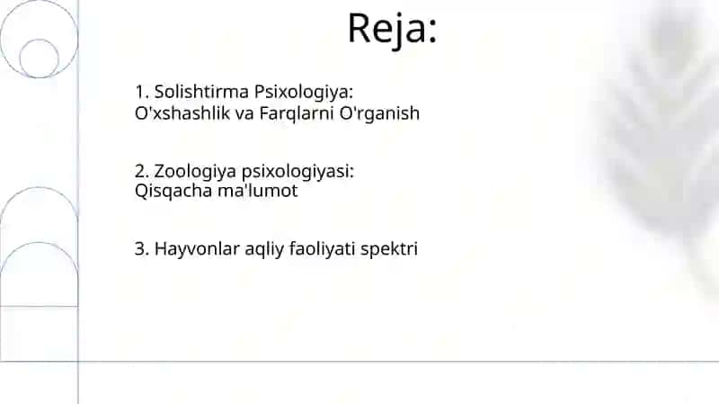 Zoopsixologiya va qiyosiy psixologiyaga kirish 2