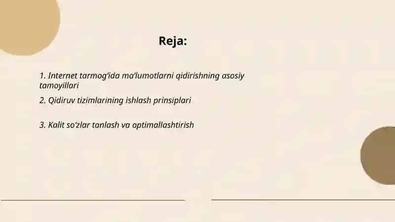 Internetda Ma'lumot Qidirish 2