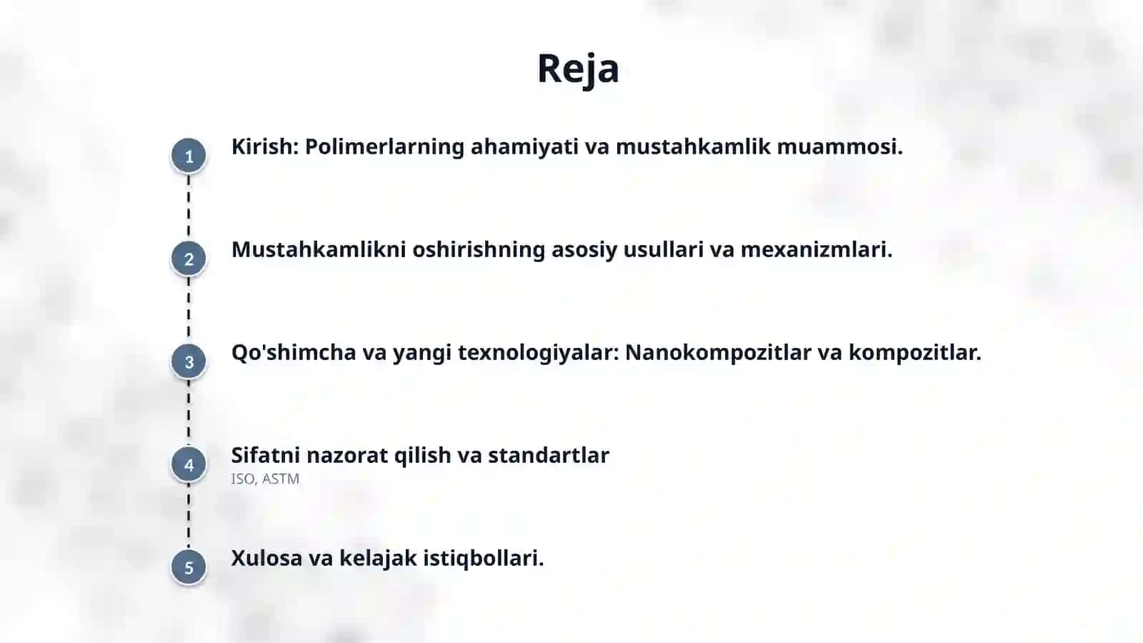 Polimer materiallarni mustahkamligini oshirish yo‘llari. 2