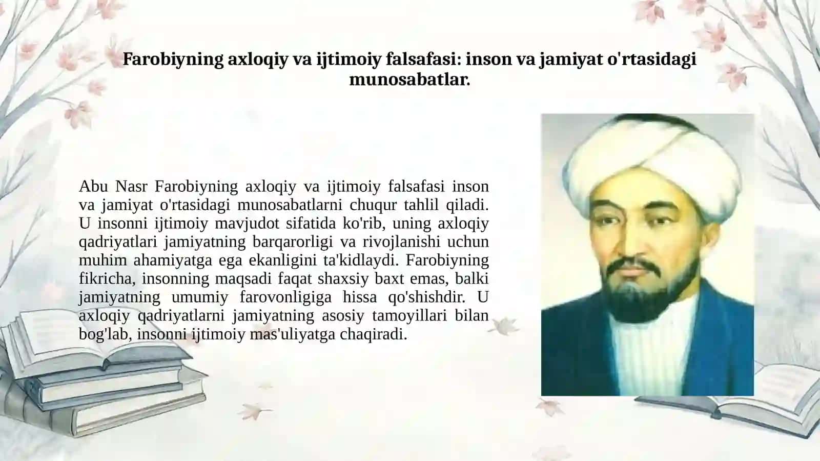 Abu Nasr Farobiyning falsafiy qarashlari 2