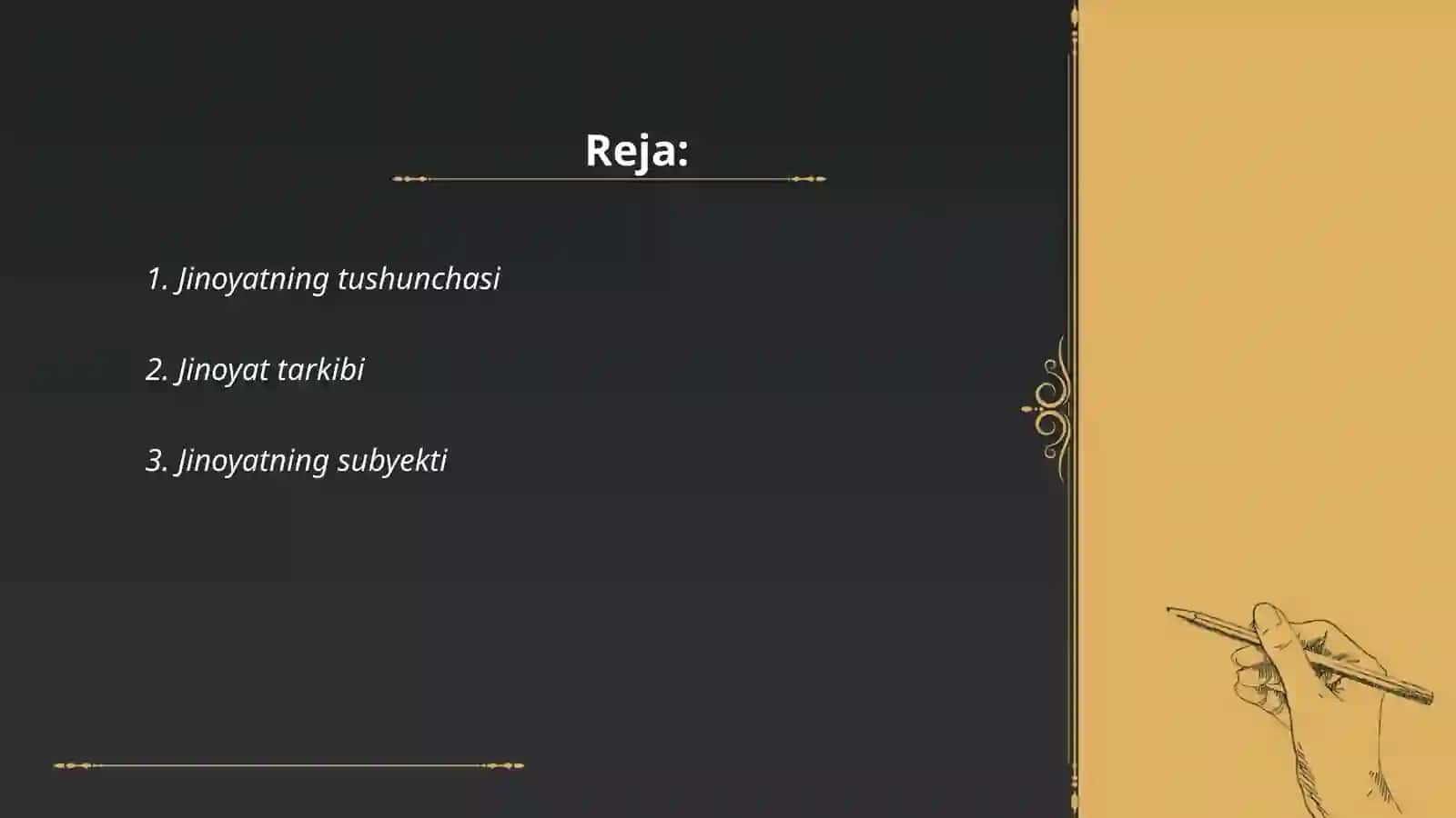 Jazodan ozod qilish O'zbekiston Respublikasi jinoyat qonunchiligida 2