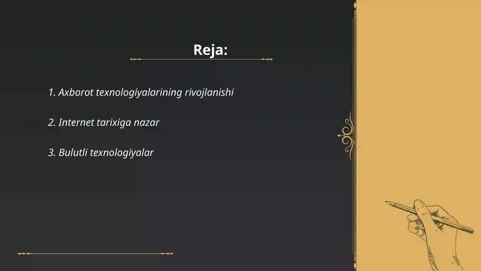 Axborot texnologiyalari va internet 2