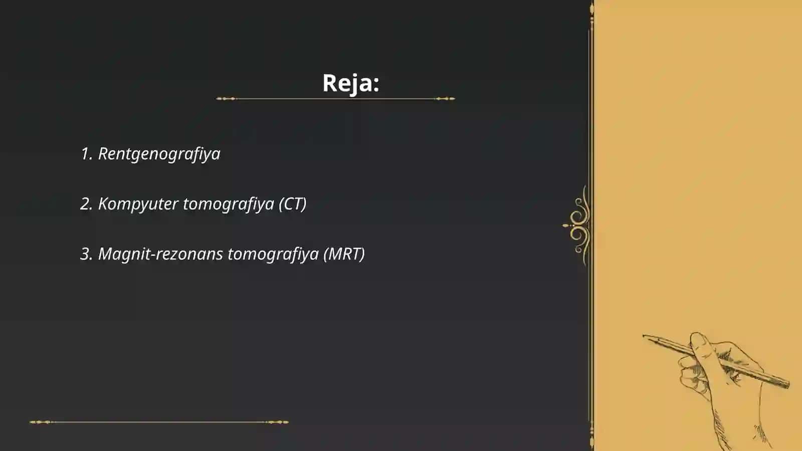 Ortopedik stamatalogiyada bemorlarni qoʻshimcha tekshirish usullari 2