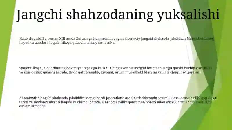 Jangchi shahzoda Jaloliddin Manguberdi jasoratlari 2