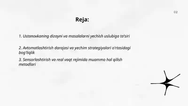 Ustanovkalarning masalalarini yechish uslubiga tasiri 2