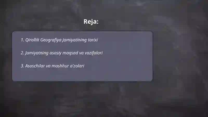 Qirollik Geografiya Jamiyati 2