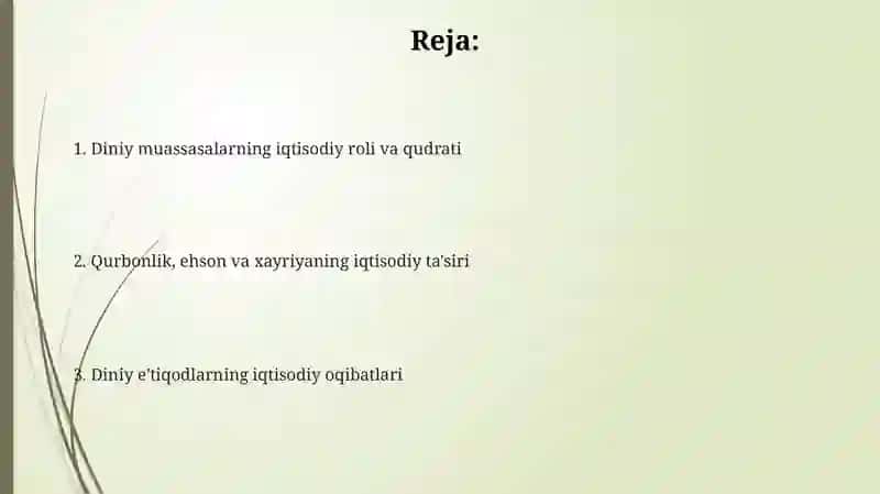 Diniy muassasalarning iqtisodiy roli va qudrati 2
