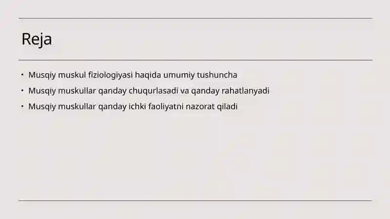Silliq muskullar fiziologiyasi 2