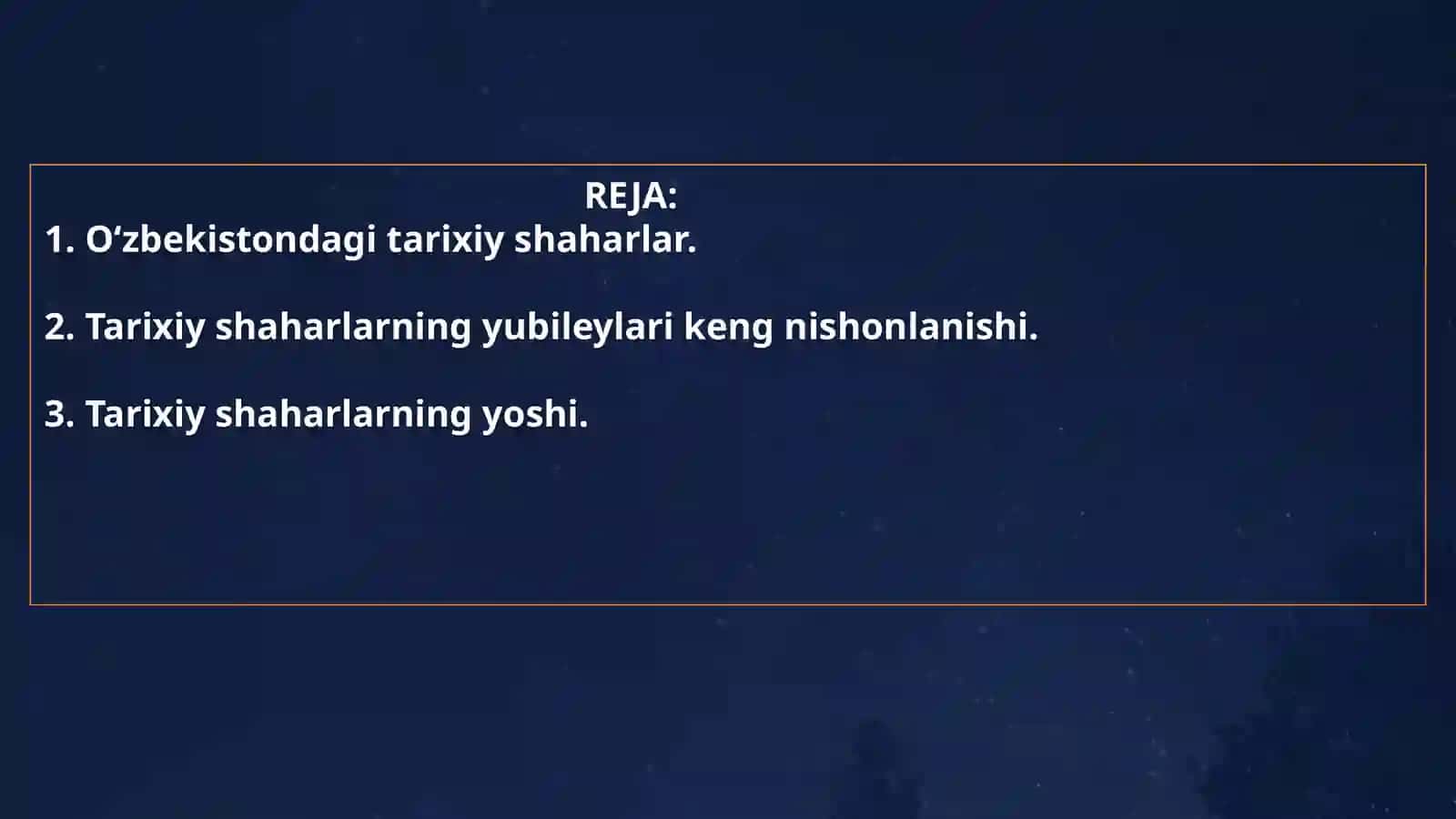 Tarixiy shaharlar yubileyi 2