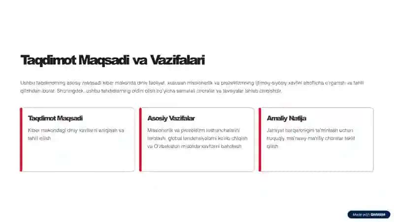 Kiber makonda din: Missionerlik va Prozelitizmning Ijtimoiy-Siyosiy Xavfi 2
