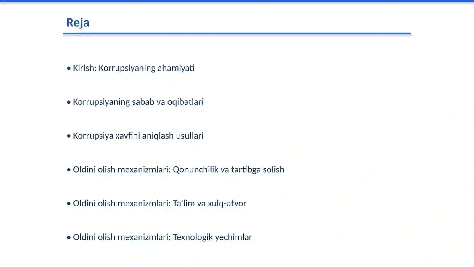 Bahoalsh Faoliyatida Korrupsiya Xavfi 2