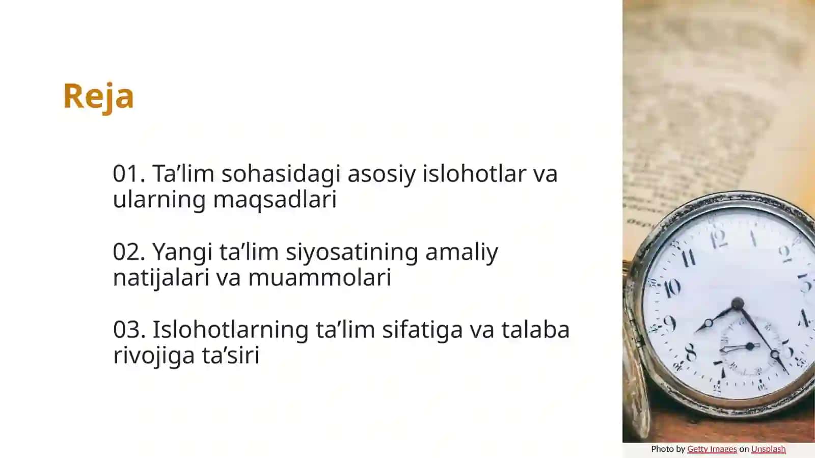 O'zbekiston Respublikasida ta'lim sohasida amalga oshirilayotgan islohotlar 2